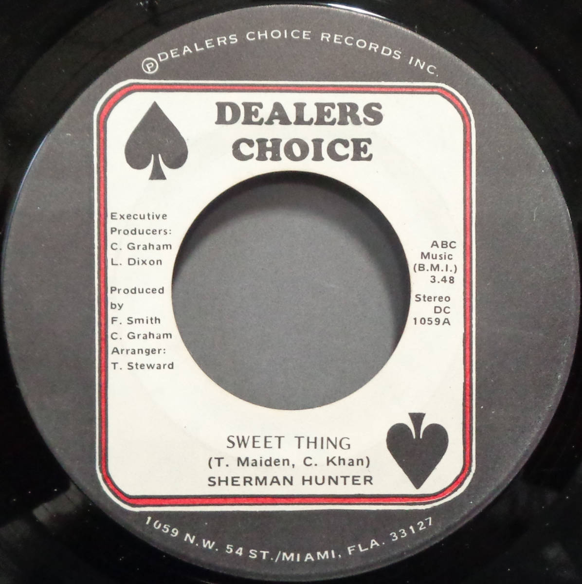 【SOUL 45】SHERMAN HUNTER - SWEET THING / SOMEBODY LOVES YOU (s231219016) *sweet soul_画像1