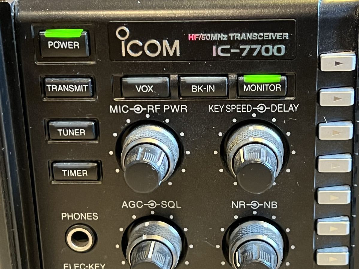 IC-7700 ICOM HF＋50MHz 200Wトランシーバー アイコム アマチュア無線 _画像5