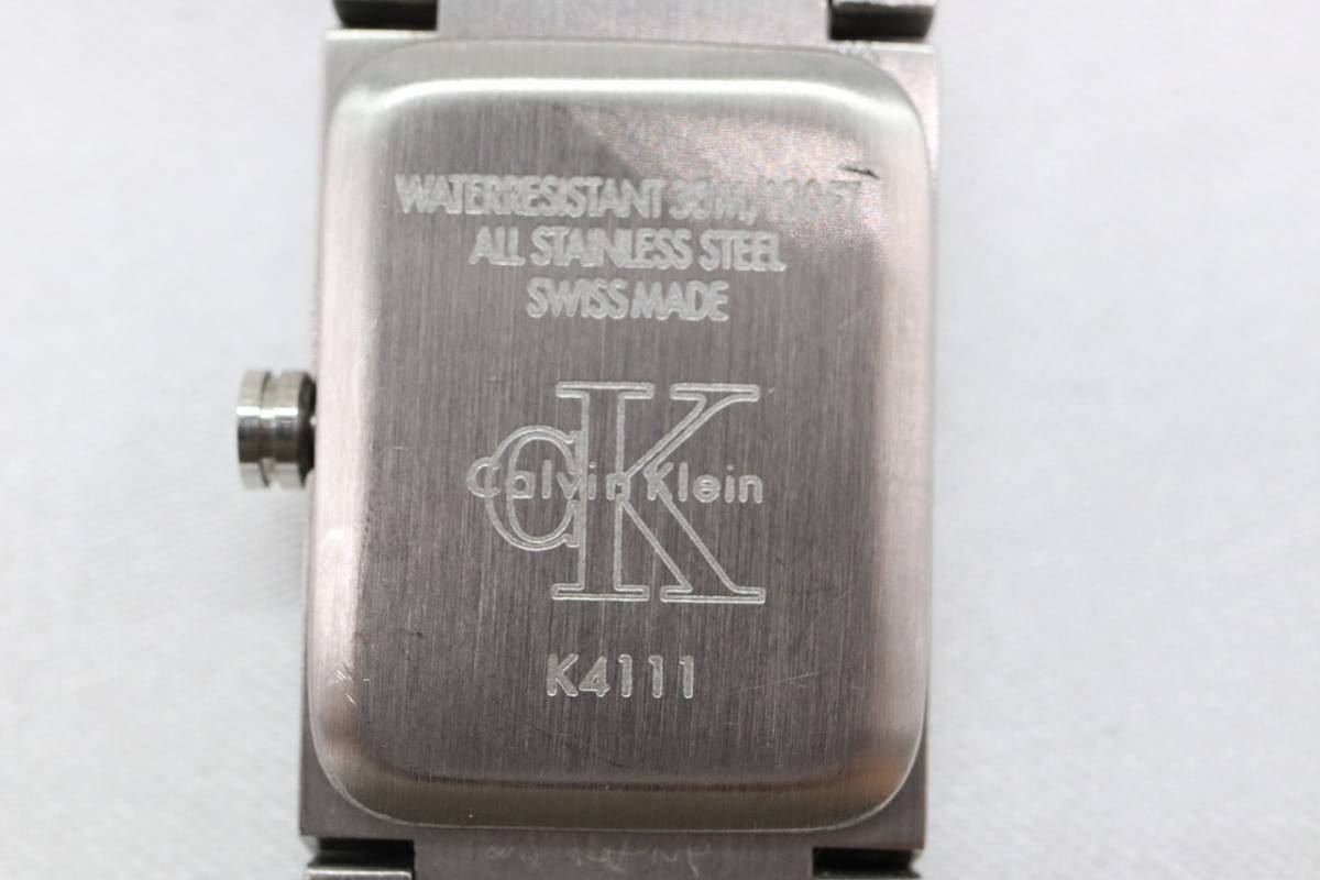 【W108-23】動作品 電池交換済 Calvin Klein カルバンクライン 腕時計 K4111 レディース【送料全国一律185円】_画像8
