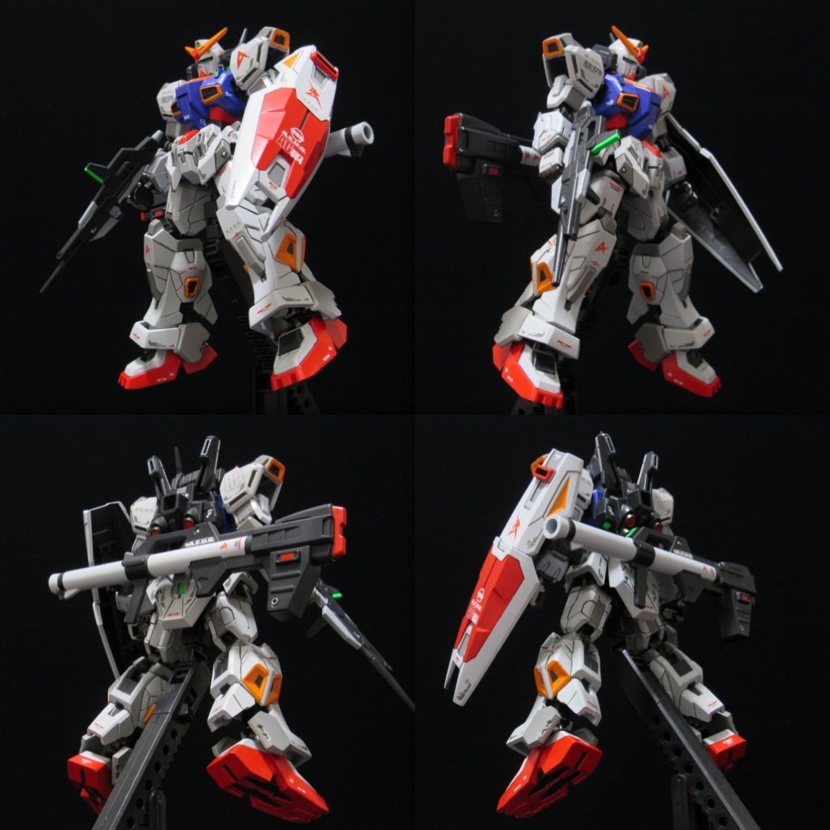 機動戦士ガンダム GフレームFA ガンダムMk-Ⅱ アムロ・レイ専用機 マークⅡ 改修 全塗装 塗装済み完成品 ガンプラ G-FRAME 改造 Zガンダム_画像3