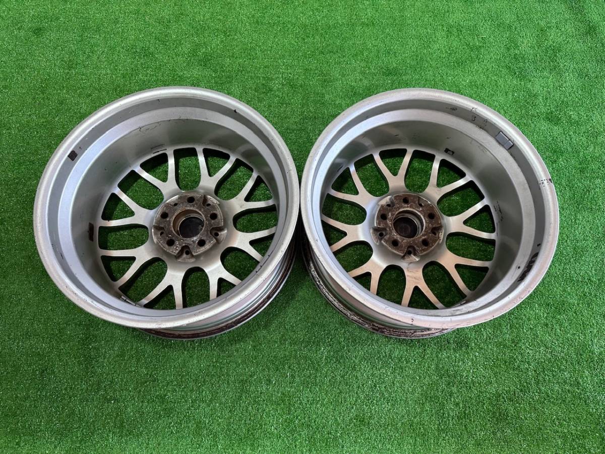 BBS FORGED RG717 中古 アルミ ホイール 17インチ 17X7.5J +38 5穴 PCD 114.3 2本 セット。。_画像9