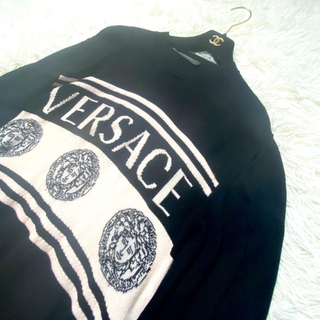 ヴェルサーチ VERSACE ニット セーター デカロゴ メデューサ デカロゴ