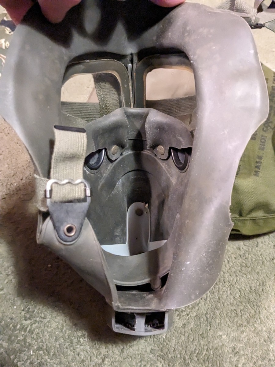 ライオットガスマスク ポーチ セット XM28E4/ベトナム戦争 米軍 アメリカ 実物 ガスマスク_画像7