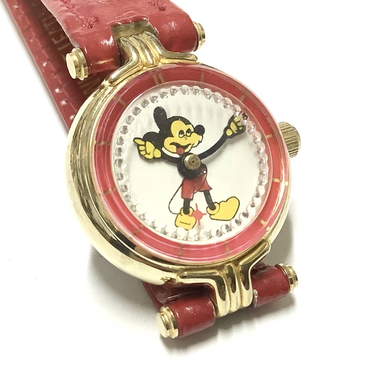 【昭和レトロ・希少】激レア！スイス製 Virgin Islands 手巻き ディズニー ミッキーマウス 機械式 腕時計 キャラクターウォッチ_画像5