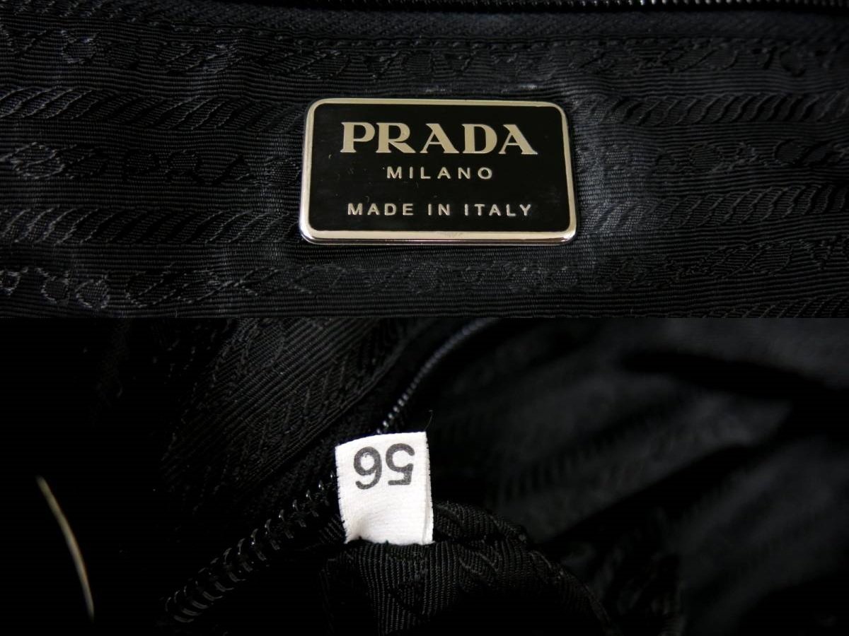 ●超美品●PRADA プラダ●ポコノ ナイロン カーフ レザー 本革●リュックサック●黒●SV金具●ヴィンテージ●B5 収納 かばん●Js42080_画像8