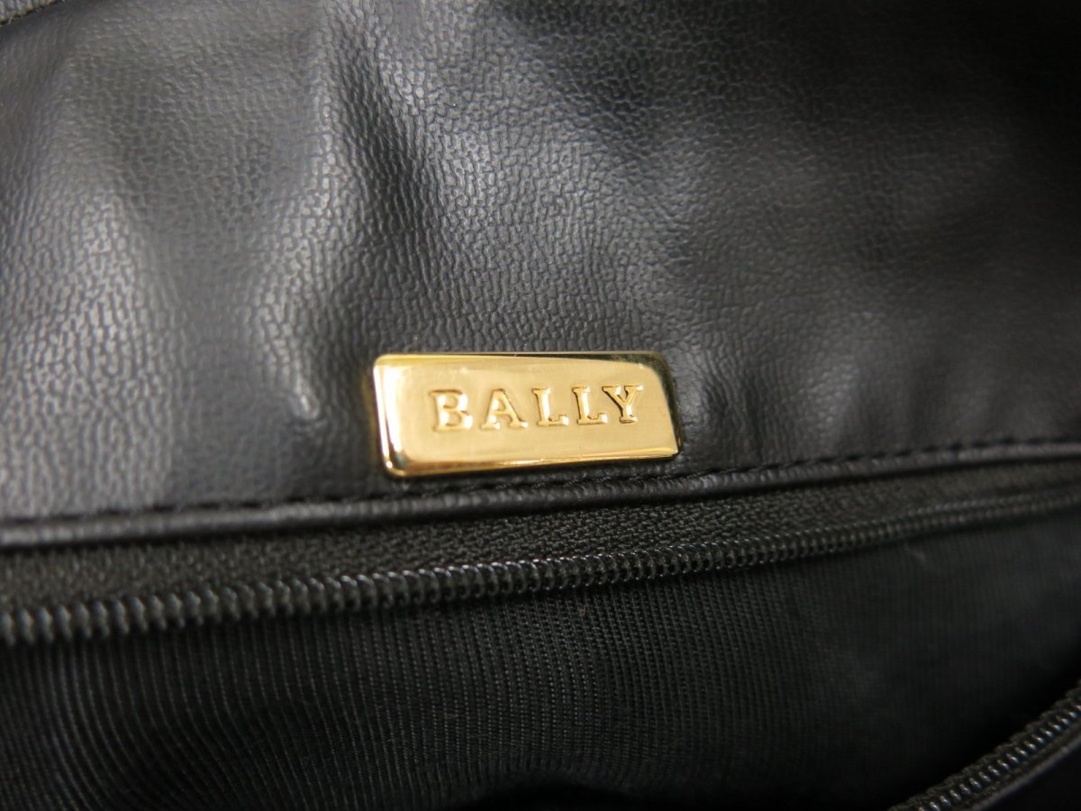 ●超美品●BALLY バリー●キルティング ラム レザー 本革●タッセル ショルダー バッグ●黒●ゴールド金具●肩掛け●ヴィンテージ●Js41869_画像8