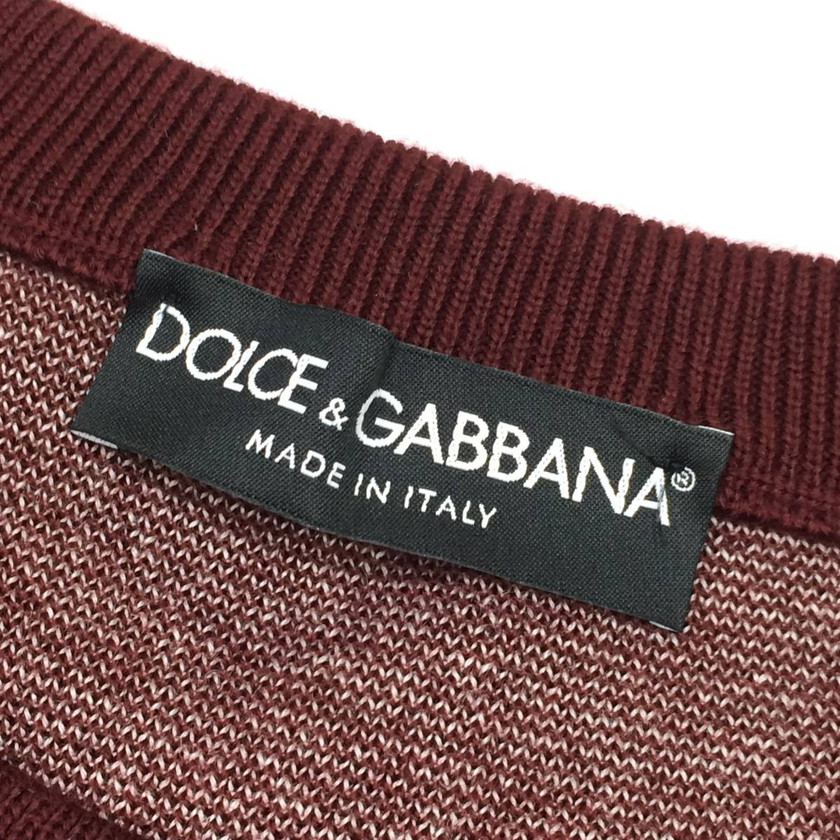 ランウェイ DOLCE＆GABBANA ドルチェ＆ガッバーナ ウール製 インターシャ編み ナンバーリング ニット セーター インターシャニット 54=XXL_画像8