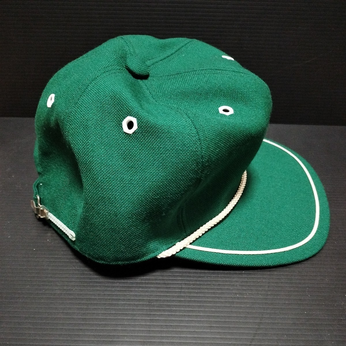 ● 日本製「レトロ キャップ」表記サイズ：М　　帽子　作業　農業　グリーン　緑_画像5