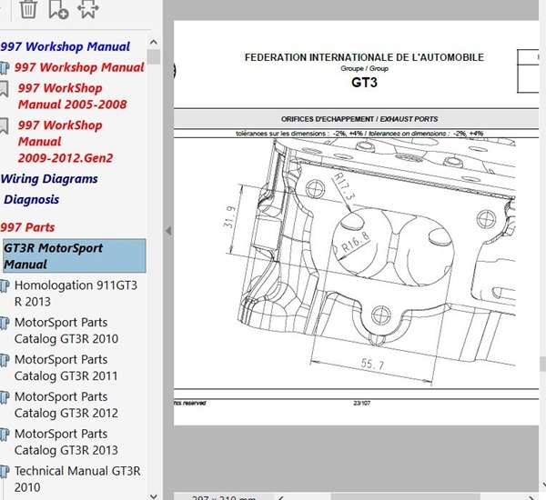 ポルシェ 911 997 前期後期 ALL ワークショップマニュアル 整備書 配線図 パーツリスト レース用パーツリスト＆マニュアル その他 修理書の画像7