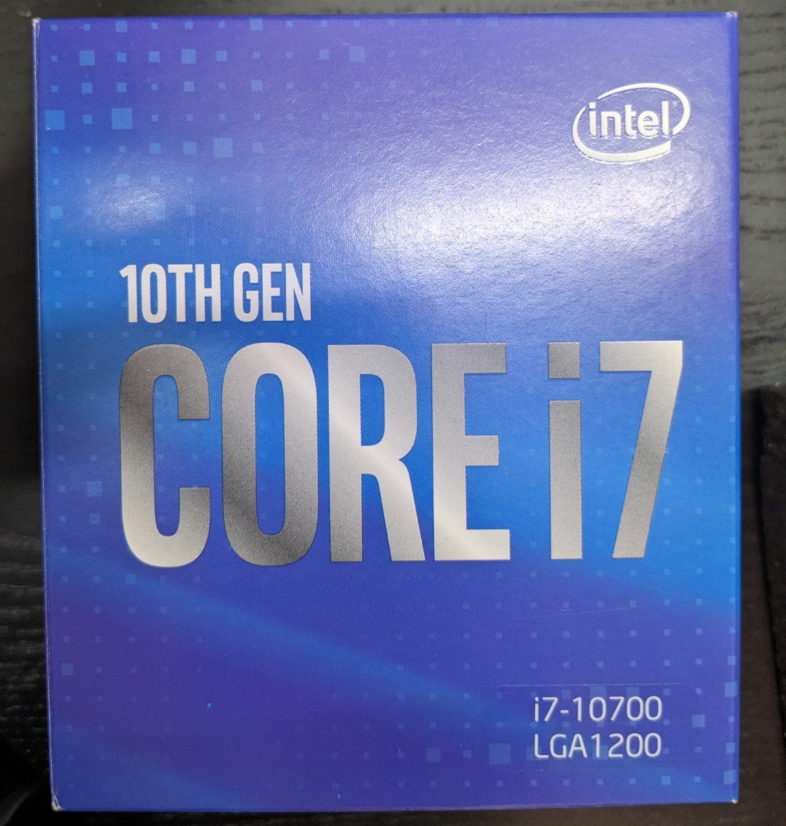 CPU intel core-i7 10700(無印) BOX リテールクーラー未使用_画像1