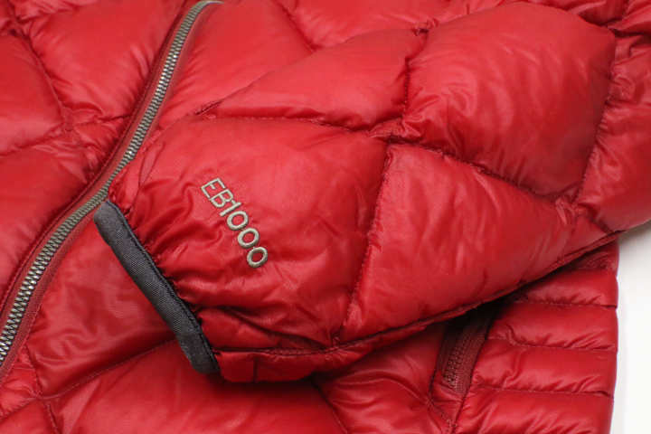 山行 1000フィルパワー プレミアム スカイライナー ダウン ジャケット EB1000 エディー・バウアー 1000fill Eddie Bauer 1000FP 5.4万円 赤_画像4