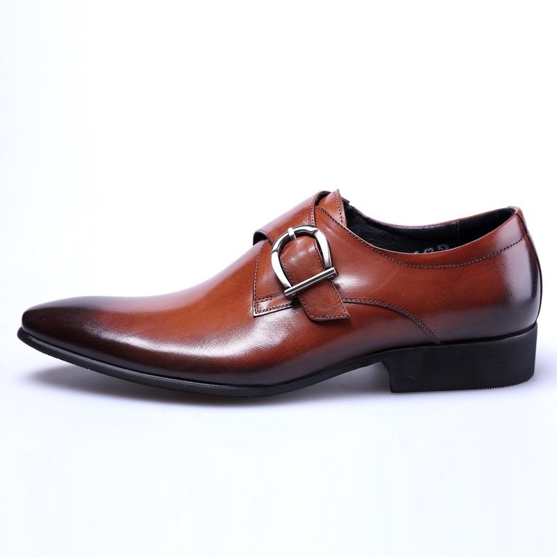 今季新作オックスフォードシューズ メンズシューズ レザーシューズ 革靴 PU革 ロングノーズ 紳士靴 ビジネスシューズ　ワイン 24.5cm~29cm_画像5