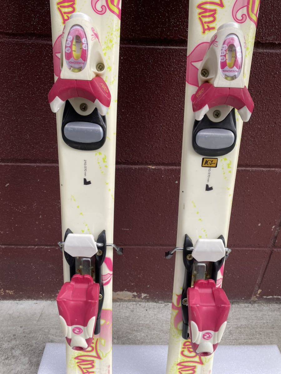 【送料無料】 ロシニョール Fun Girl ジュニア スキー板 93cm ジュニアスキー板 ROSSIGNOL 子供 女の子_画像3