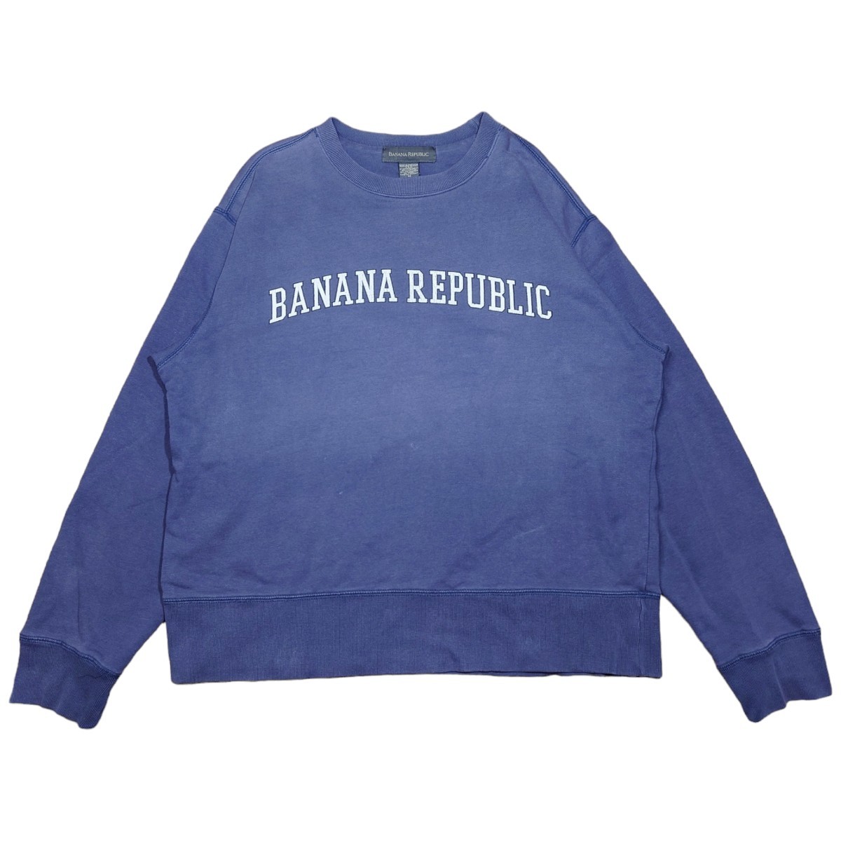 90s BANANA REPUBLIC　ビッグプリントスウェットトレーナー　古着　バナナリパブリック