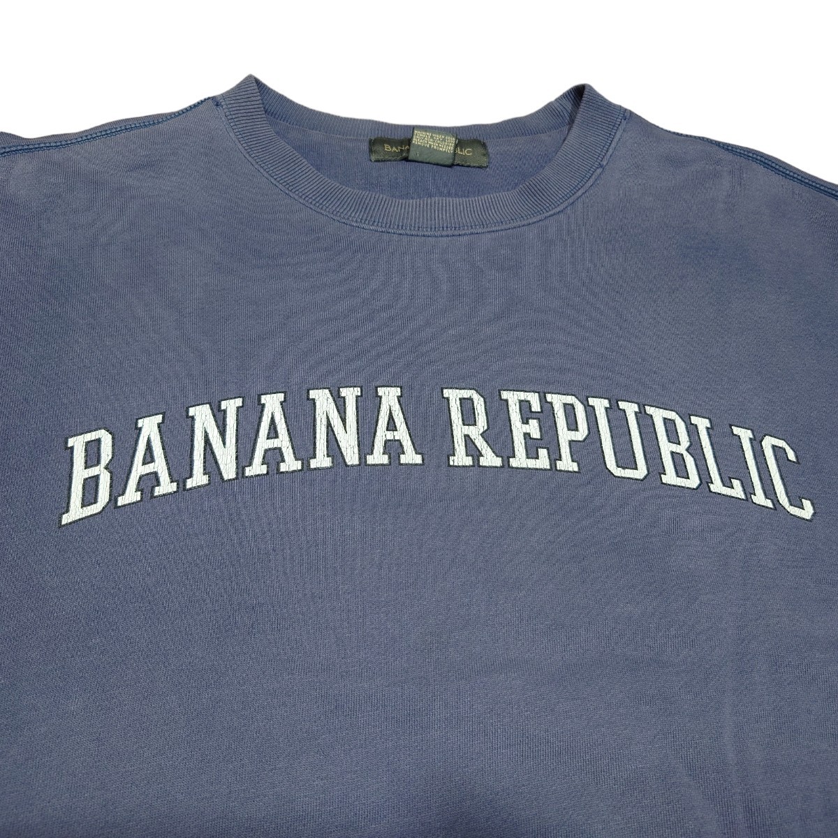90s BANANA REPUBLIC　ビッグプリントスウェットトレーナー　古着　バナナリパブリック