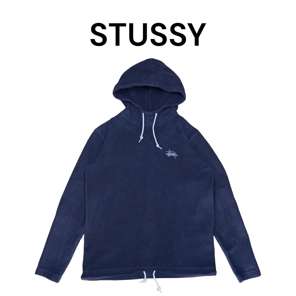 STUSSY one отметка Logo вышивка флис Parker б/у одежда Stussy 