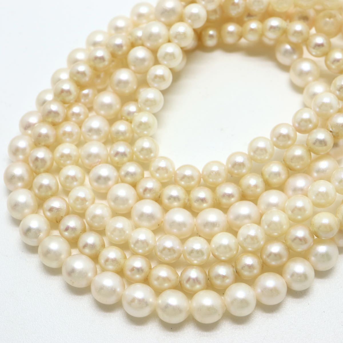 ■アコヤ本真珠ネックレス9点おまとめ■j 約204.9g 真珠 ケシ パール バロック pearl necklace accessory jewelry ジュエリー_画像6