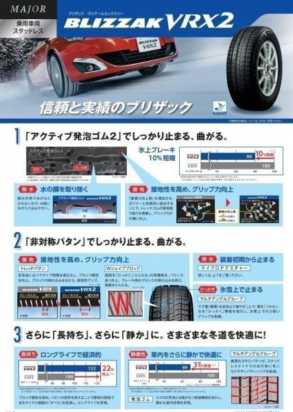 送料無料 新品4本セット! ブリヂストン BLIZZAK VRX2 205/60R16 23年製造 新品 4本セット ヴォクシー ノア ステップワゴン 等に