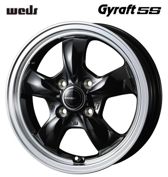 取寄せ品 4本 WEDS グラフト5S B 5.5J+42 ブリヂストン BLIZZAK VRX2 23年 185/65R15インチ bB イスト デミオ DJ系 MAZDA2 マツダ2_画像7