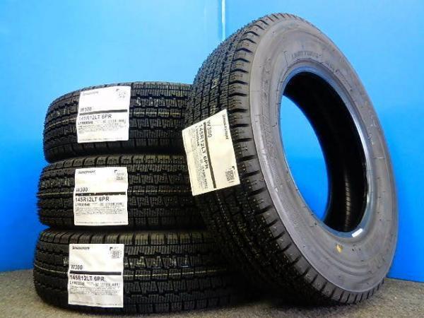 送料無料 145R12 6PR 貨物 145/80R12 LT 80/78N ブリヂストン BS W300 新品 4本 スタッドレス タイヤ 軽トラ バン ハイゼット N-VAN キャリ_画像6