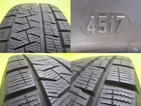 5穴 フリード フリード+ 中古冬セット 185/65R15 ピレリ アイスアシンメトリコ 2017年製 エコフォルム SE-12 6.0J 15 5/114.3 +53_画像6