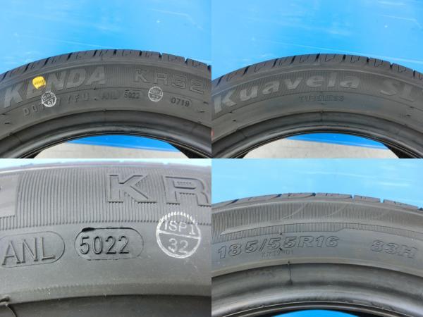 スイフト 16インチ 新品 輸入 夏タイヤ 4本 185/55R16 83H KENDA KUAVELA KR32 ヤリス フィールダー グレイス フィット 岡崎_画像3