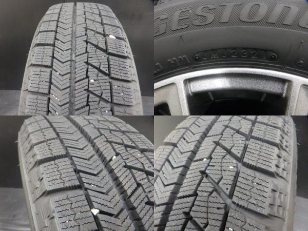 バリ溝 中古セット 165/60R15 21年製 ブリヂストン BLIZZAK VRX EF 5.0 15 4H 100 +45 デリカミニ ハスラー フレアクロスオーバー 白河_画像7