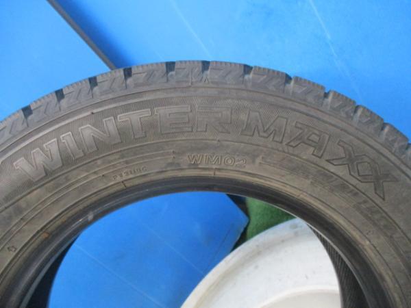 4本 バリ山!! 2019年製 中古 スタッドレス タイヤ ダンロップ WINTERMAXX WM02 155/70R13 75Q ピクシスエポック バモス Keiなどに_画像8