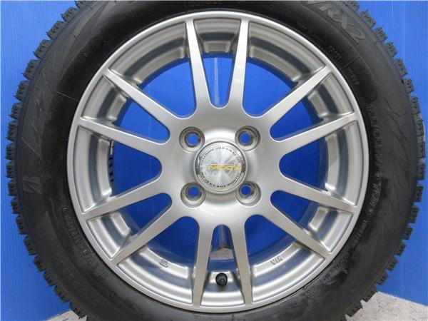 送料無料 4本 新品 BS VRX2 155/65R14 ブリヂストン スタッドレス タイヤ ホイール セット 国産 冬 23年製 デイズ ルークス N-BOX タント_画像2