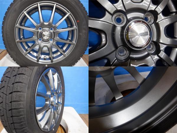 中古スタッドレスセット WEZAN 14x4.5J+45 4H100 + ヨコハマ アイスガード iG50+ 165/65R14 ハスラー ソリオ 等_画像5