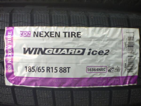 新品 国産 スタッドレス 4本 2023年製 ネクセン WINGUARD ice2 185/65R15 88Q アクア シエンタ フリード ノート MAZDA2 白河店_画像2