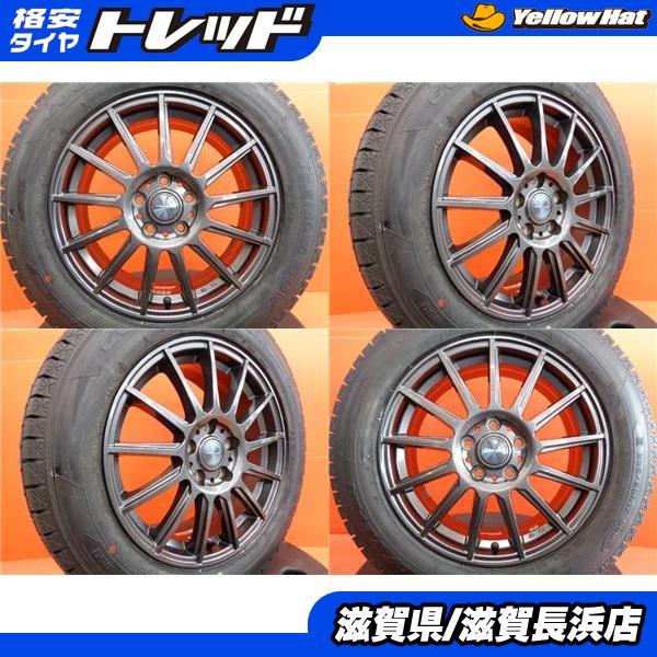 クロストレック フォレスター 冬タイヤ 新品 グッドイヤー ICENAVI SUV 225/60R17 2022年製 中古 VELVA 17インチ 4本セット SK系 GU系_画像1