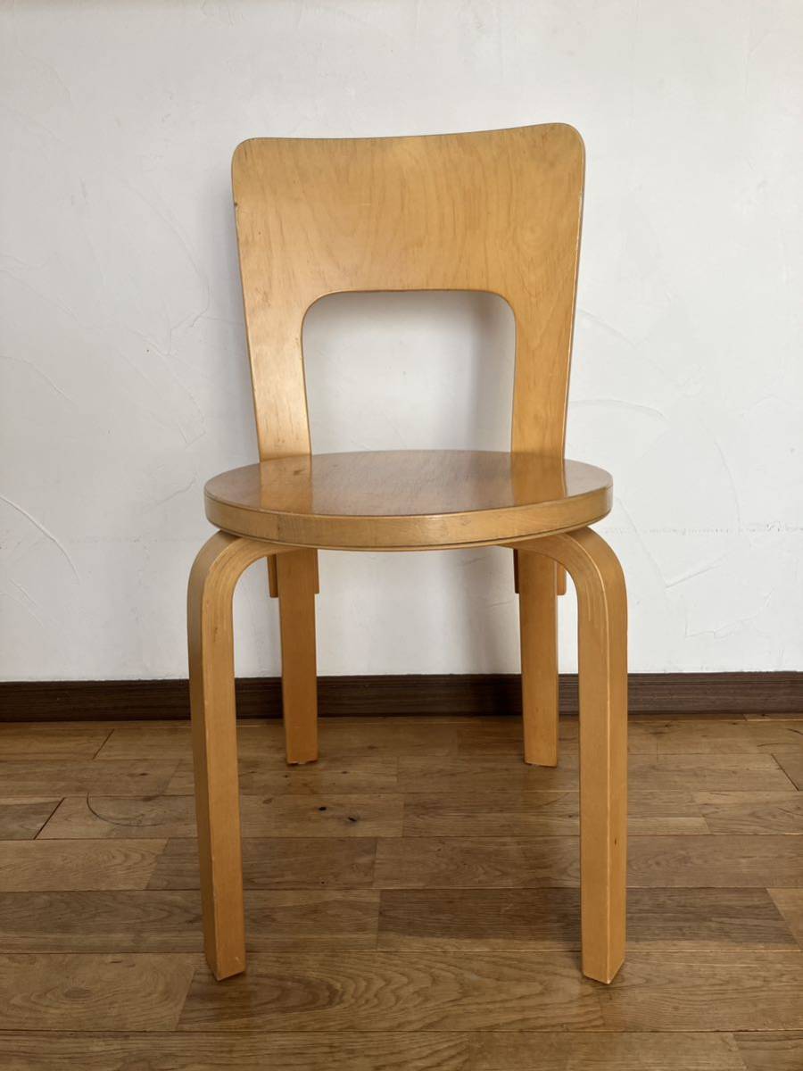 ALVA AALTO chair No.66 / 70s-80saruva*a Alto мебель интерьер Северная Европа 