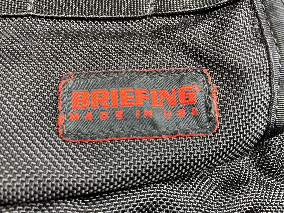 BRIEFING SHOULDER Made in USA ブリーフィング ショルダーバッグ バリスティックナイロン ブラック ビジネスバッグ_画像3