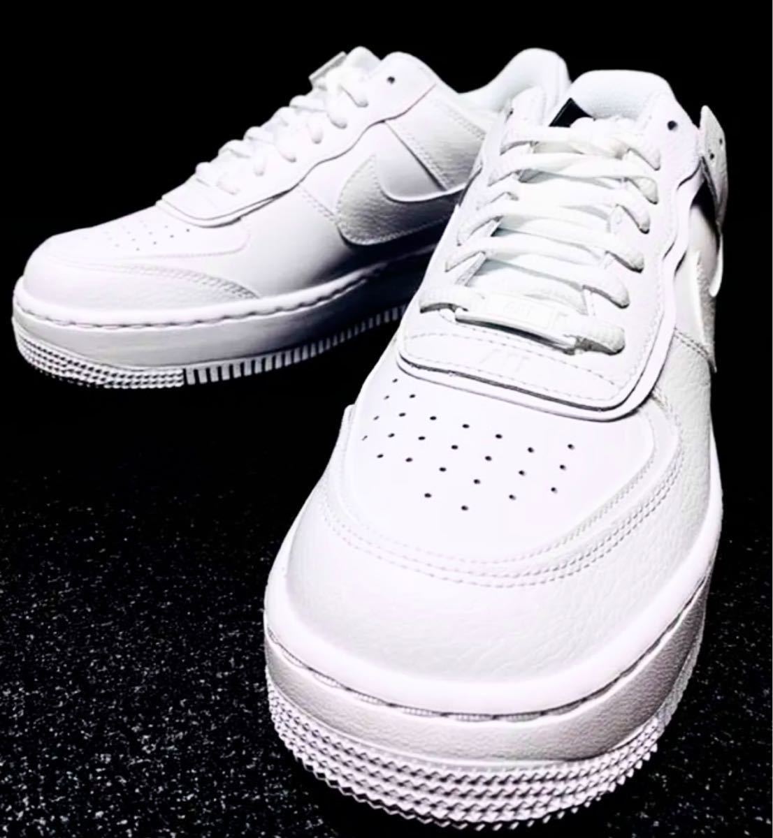 ☆送料込■新品26.0cm■ナイキ エアフォース 1 シャドウ AIR FORCE 1 SHADOW WMNS ホワイト/ホワイト【定価.18150円】_画像6