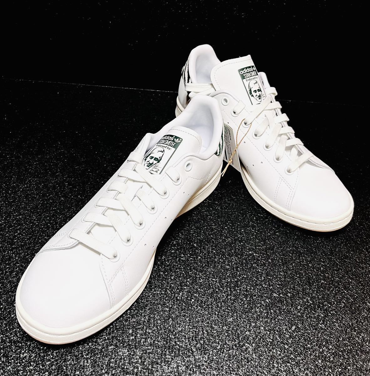 ☆送料込◆新品26.0cm◆adidas STAN SMITH アディダス スタンスミス フットウェアホワイト/コアホワイト/ダークグリーン_画像6