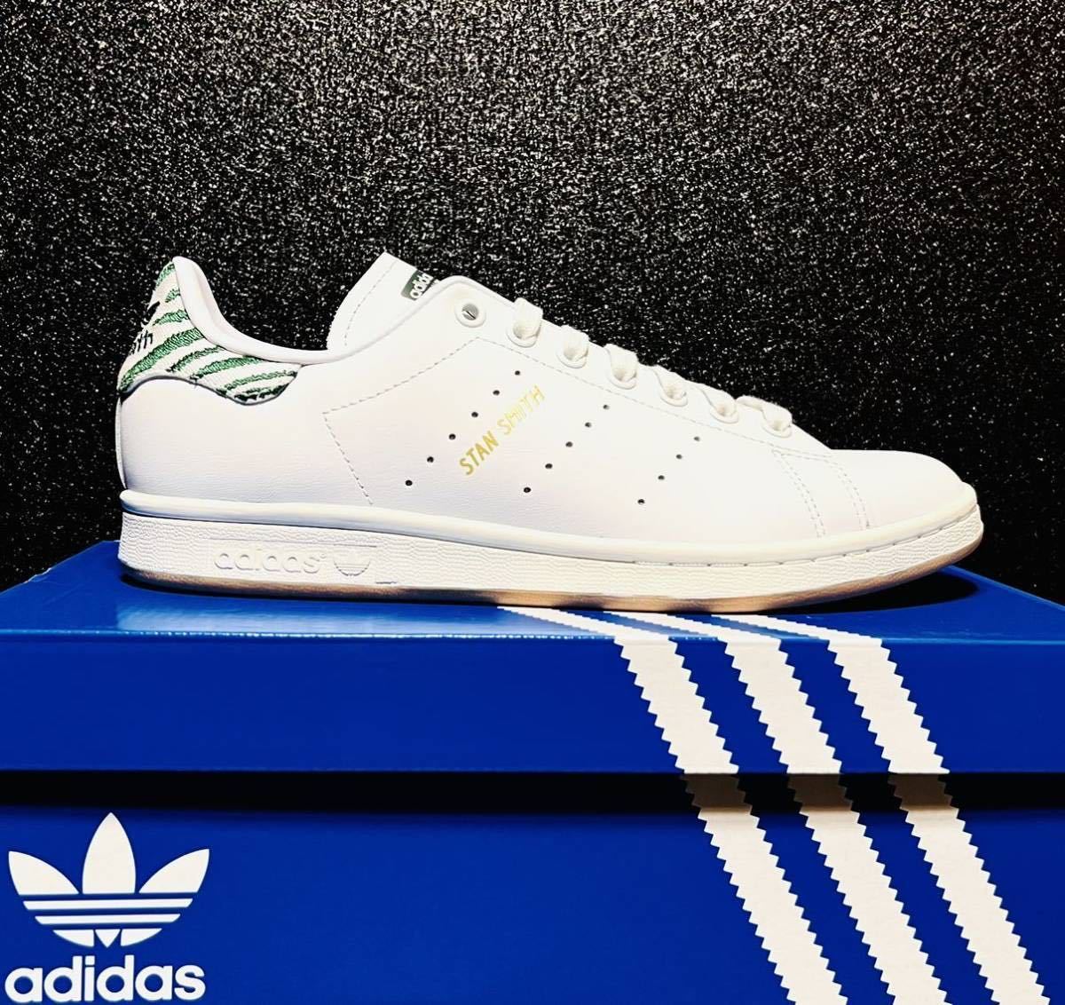 ☆送料込◆新品26.0cm◆adidas STAN SMITH アディダス スタンスミス フットウェアホワイト/コアホワイト/ダークグリーン_画像3