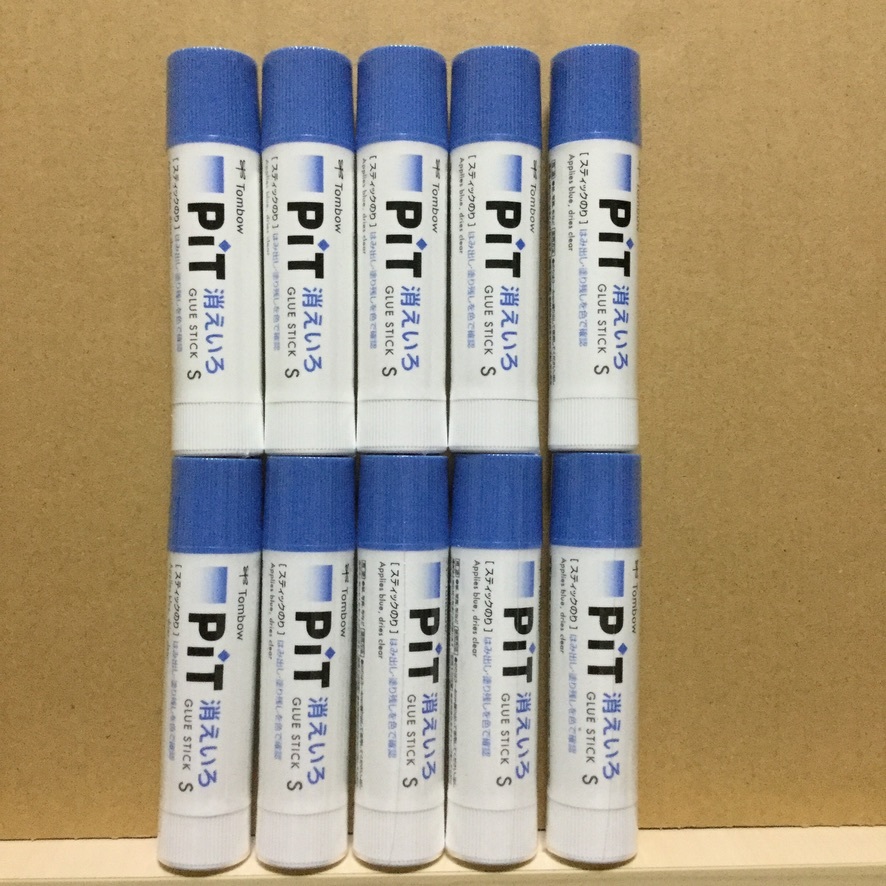 消えいろ PiT S・10本 Sサイズ(10g) トンボ スティックのり 消えいろ PiT S・10本 Sサイズ(10g) トンボ スティックのり