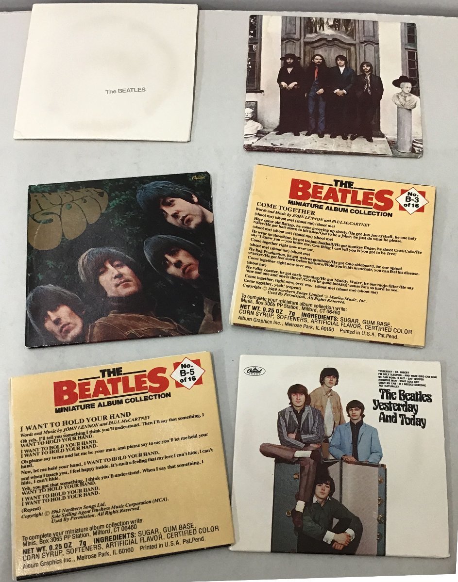 ビートルズ/THE BEATLES レコード・ジャケット・MINIATURE ALBUM COLLECTIONコンプリート・セット_画像3