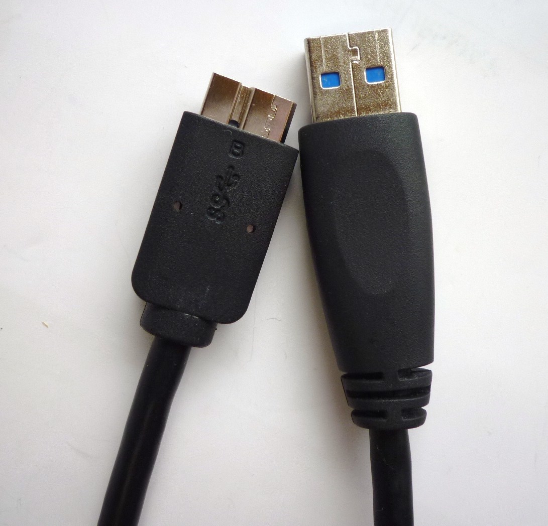 USB3.0ケーブル 1m USB type A マイクロUSB Type-A オス MicroUSB オス オスーオス 黒 ブラック USBケーブル MicroB マイクロB ①②　_画像4