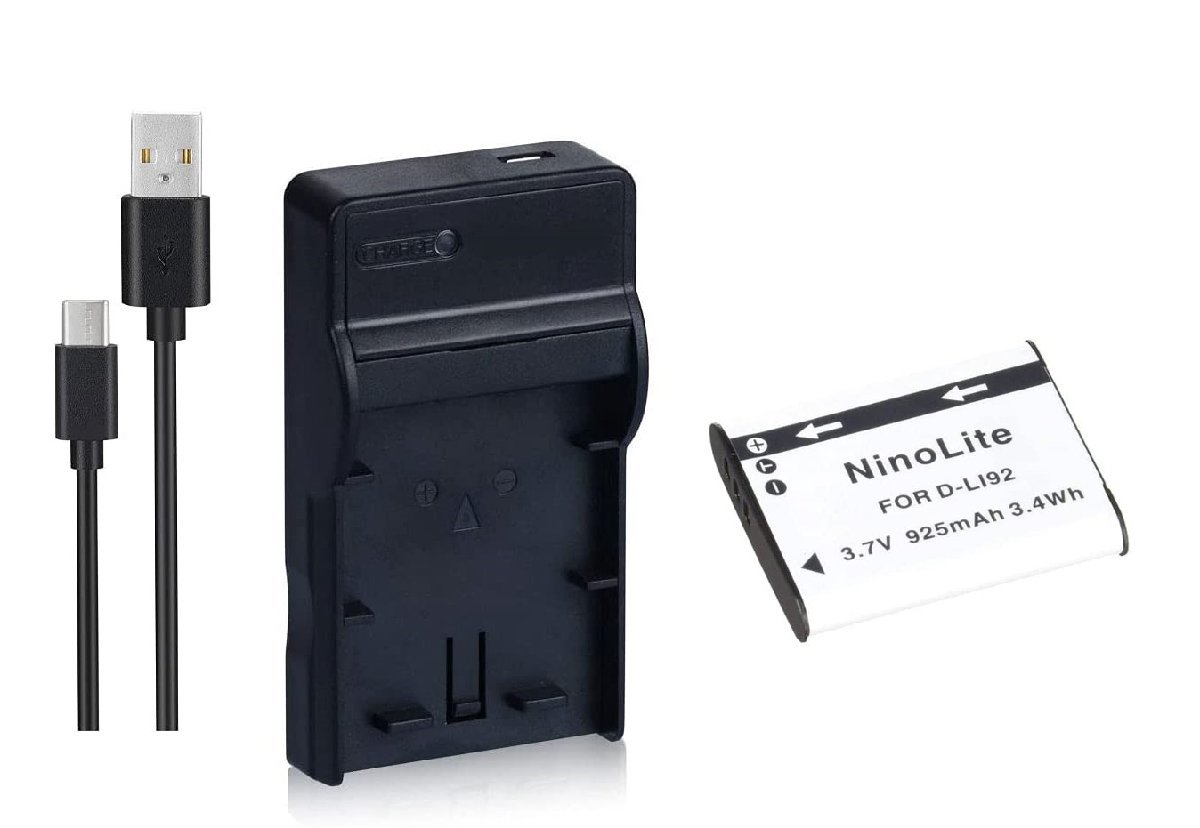 セット DC16 対応USB充電器 と RICOH DB-100 互換バッテリー_画像1