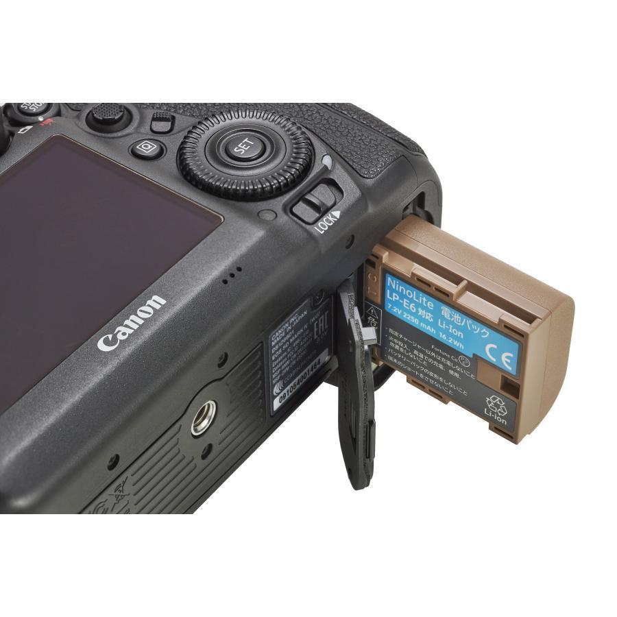 Canon Canon キヤノン LP-E6NH LP-E6N LP-E6 対応 互換バッテリー チャージャー不要 USB Type-Cケーブルのみで充電可能_画像5