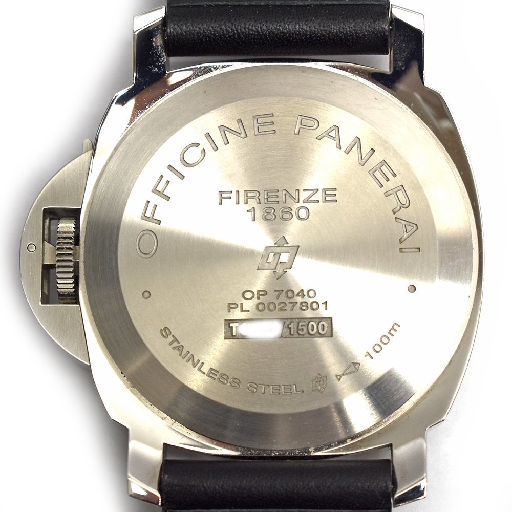 O.PANERAI【オフィチーネパネライ】ルミノール マリーナ PAM00631 自動巻き 黒文字盤 ステンレス 稼働確認済み 現状販売 メンズ【中古】_画像10