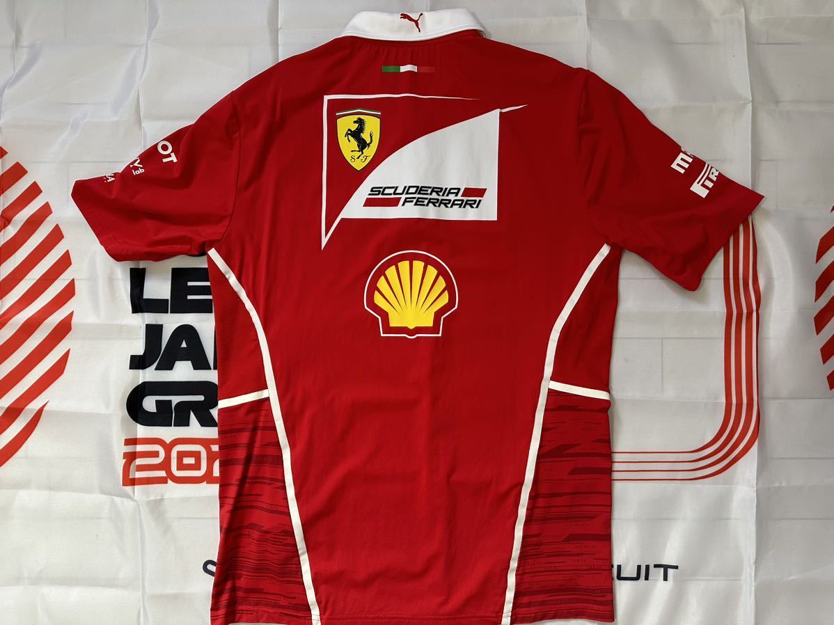 F1支給品スクーデリアフェラーリ2017年クルー支給品ポロシャツクルー サーキット レース パドック ピット _画像5