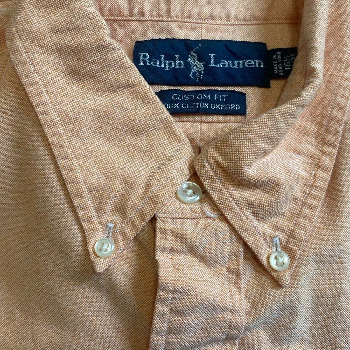 Ralph Lauren ラルフローレン 長袖シャツ FIT CLASSIC シャツ ボタン　BDシャツ　古着　CUSTOM