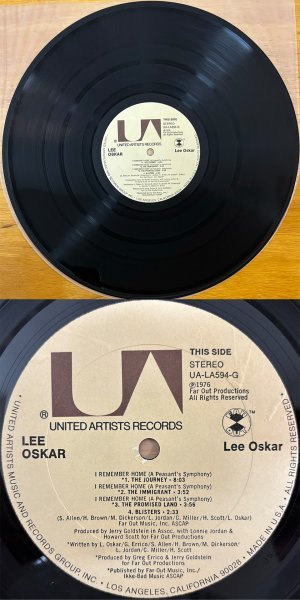 ●LEE OSKAR 米盤LP2枚 ①約束の旅 [約束の地](女の顔はひとつじゃないよ)② Before The Rain【UA-LA594-G /ELEKTRA 6E-150】1976/78年発売の画像5