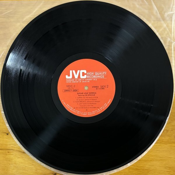 ●LEE RITENOUR / Sugar Loaf Express ( Direct-Disk : Eric Gale / Harvey Mason / Patrice Rushen ) ※国内LP【 JVC VIDC-2 】1977年発売_画像6