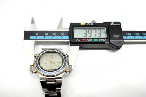 1316　CASIO TWINCEPT WORLD TIME ANA-DIG QZ　　1326 ABX-610　　カシオ ツインセプト ワールドタイム アナデジ クォーツ メンズ 腕時計_画像9