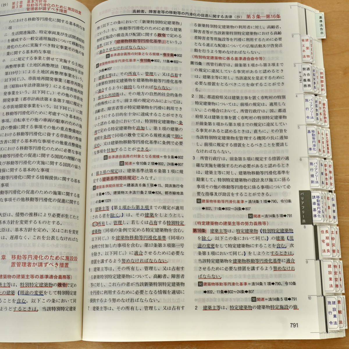 建築基準法関係法令集 2024年版　一級建築士用線引き+通学生仕様インデックス済_画像9