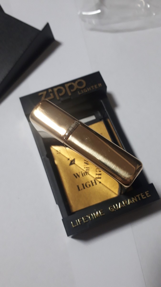 未使用　Marlboro　Zippo　SOLID　BRASS　マルボロジッポー　ソリッドブラス　ハイポリッシュ仕上げ　1991年製造　希少品　懸賞品_画像6